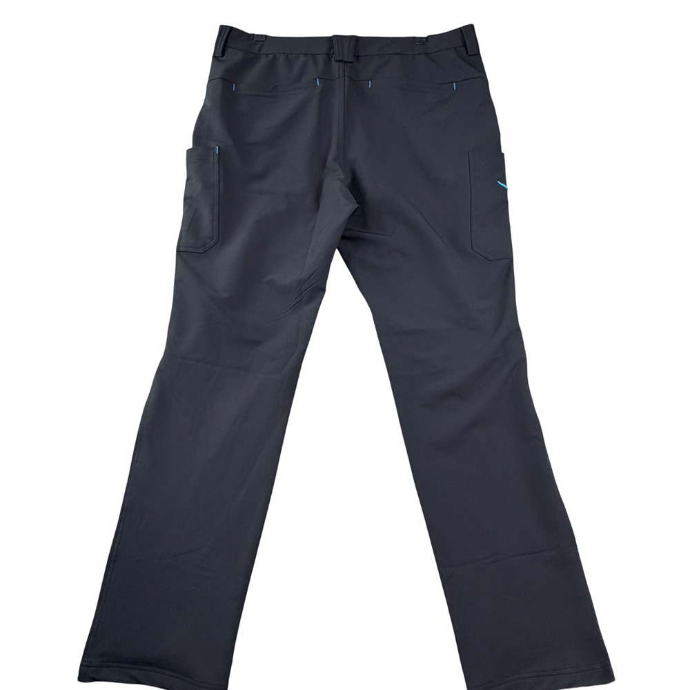 Men's Black Cargo Work Pants XL Performance Stretch Tactical Pocket Amazon Brand - Picture 3 of 11
